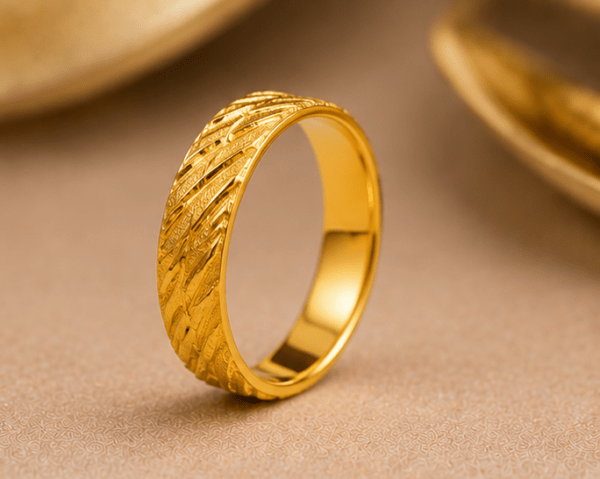 Textured Gold Ring