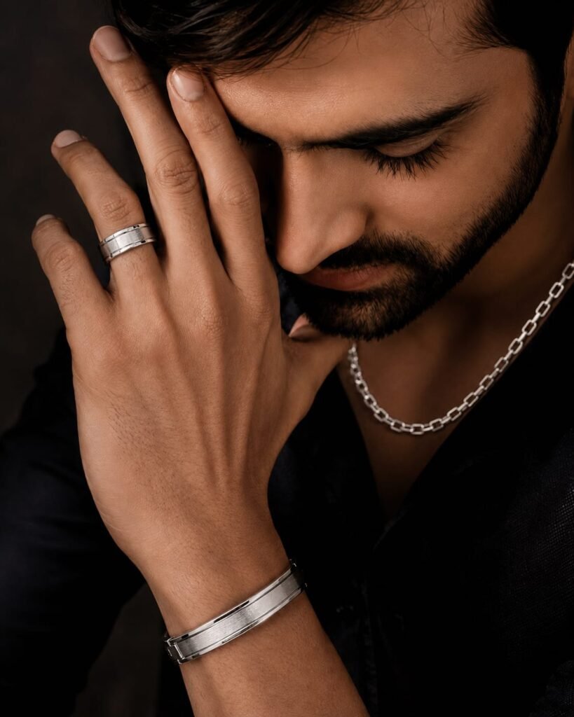 Gold and silver jewellery for men