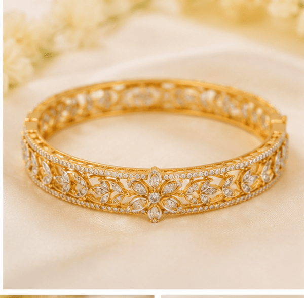 Royal Bloom Diamond Bridal Bangle