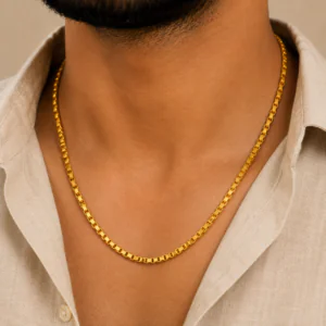 Urban Edge Men’s Box Gold Chain