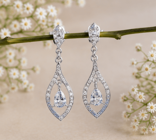 Silver Drop Earrings