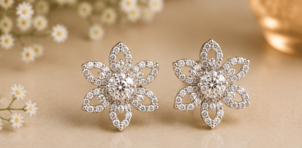 Floral Diamond Earrings