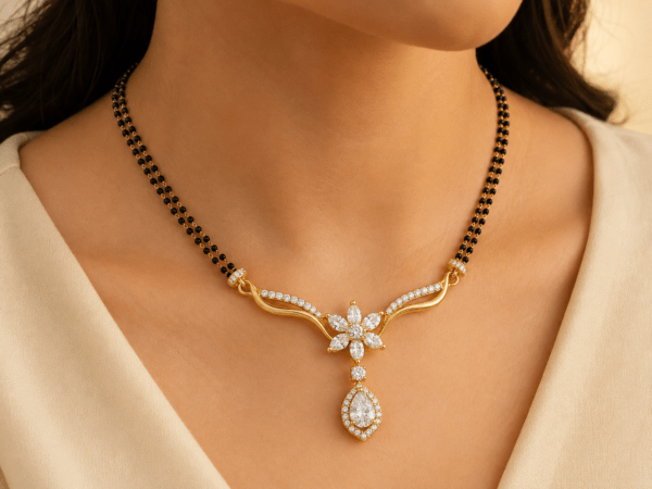 Radiant Bloom Diamond Mangalsutra