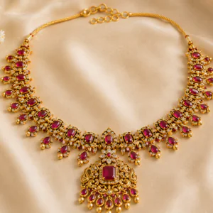 Royal Ruby Gold Necklace