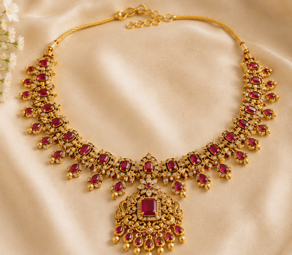 Royal Ruby Gold Necklace