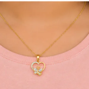 Little Spark Butterfly Diamond Pendant