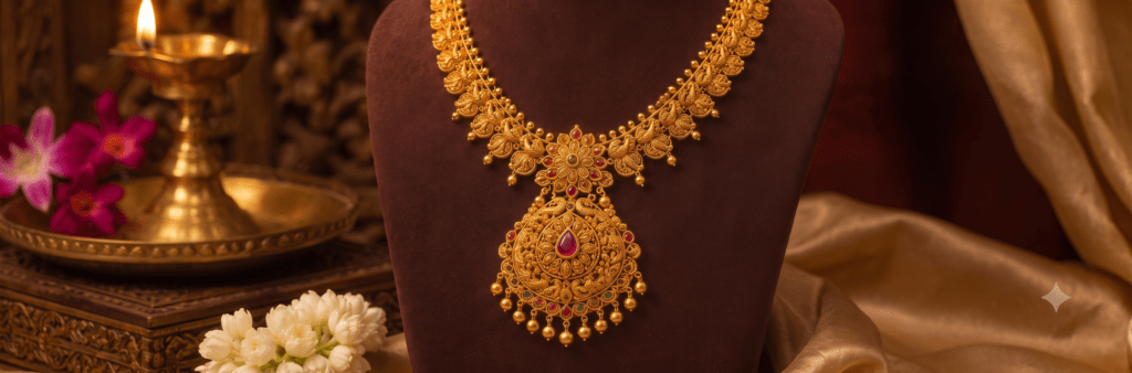 Gold necklace designs